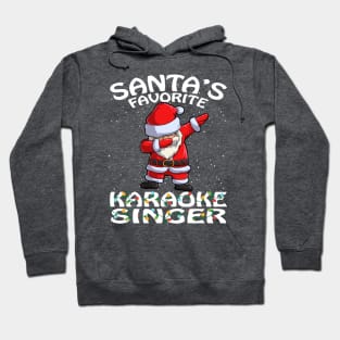 Santas Favorite Karaoke Singer Christmas Hoodie